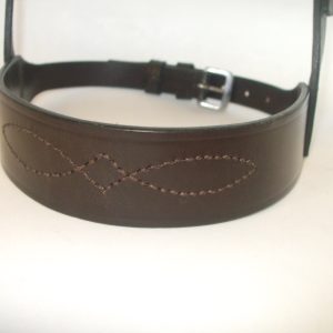 Hunter Noseband with Fancy Stitching