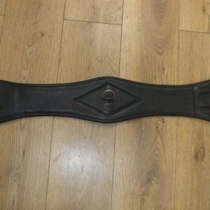 30" BLACK  ANATOMICAL DRESSAGE GIRTH